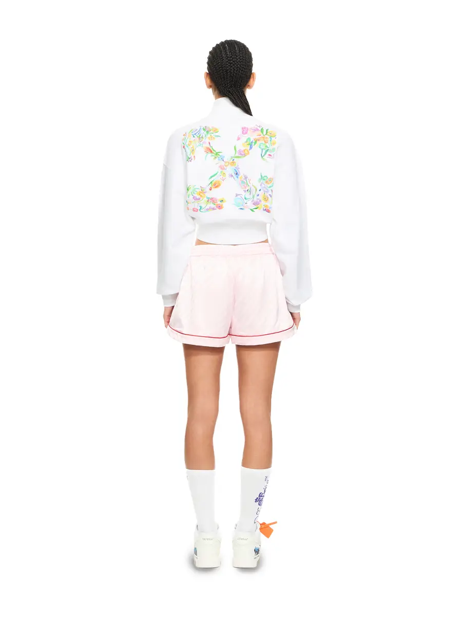 Off-White Arrow Glowing Flower Crop Zip Jacket | Thumbnail 4
