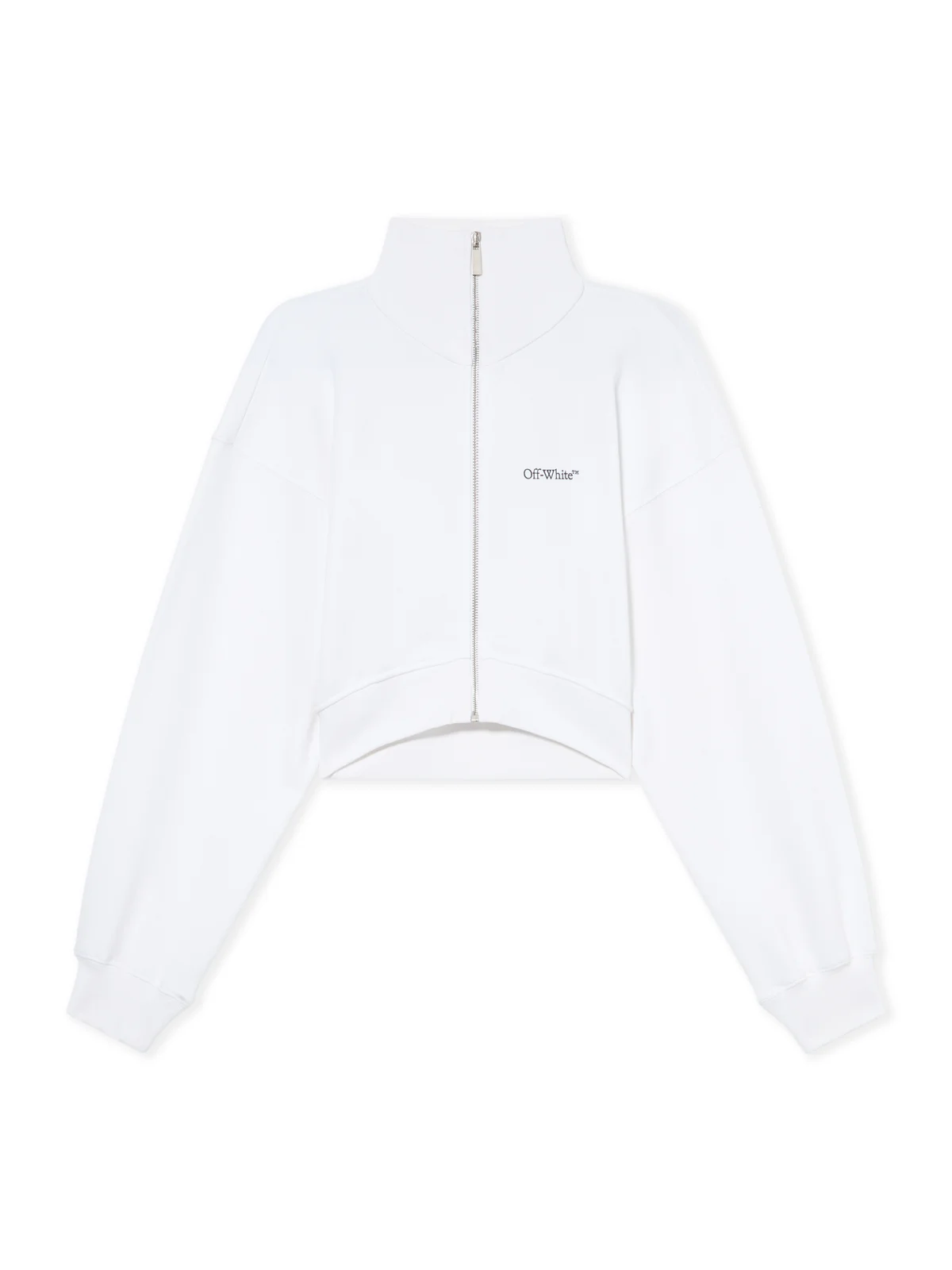 Off-White Arrow Glowing Flower Crop Zip Jacket