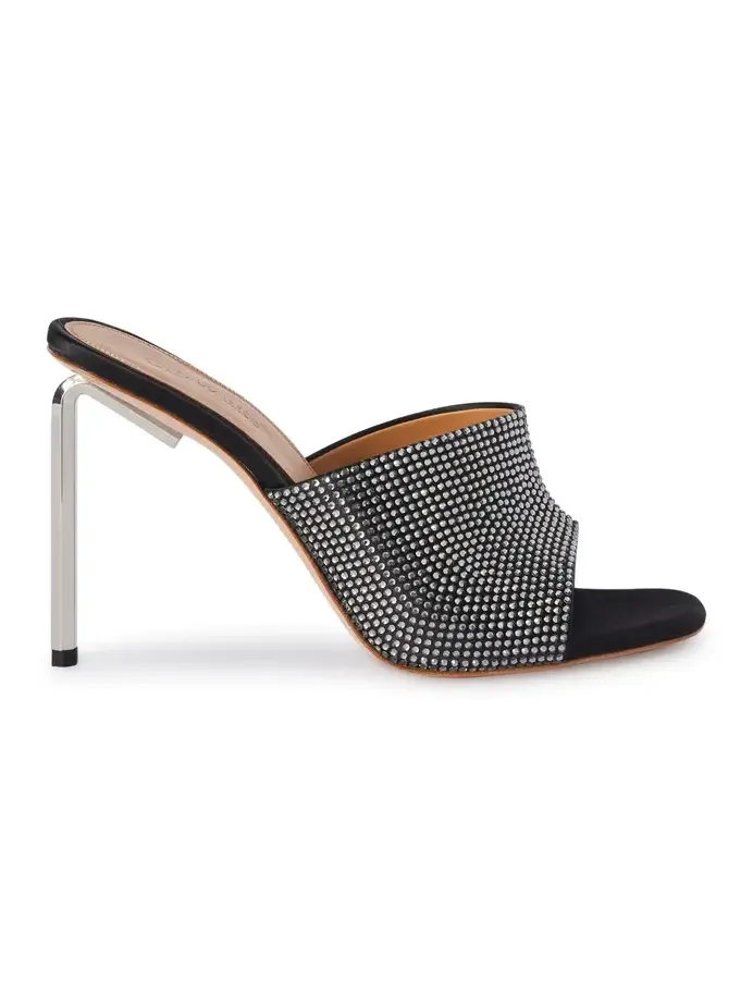 Shiny High Allen Satin Mule Shiny High Allen Satin Mule