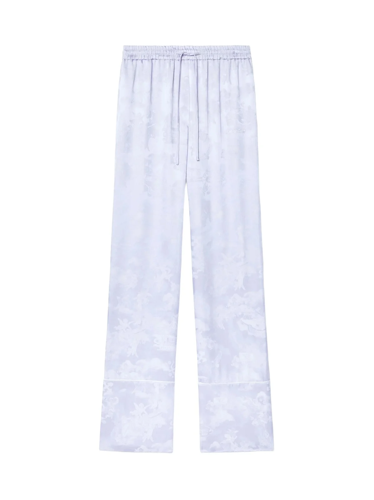Fresco Jacq Vi Pajama Pants Serenity-Whi Fresco Jacq Vi Pajama Pants Serenity-Whi
