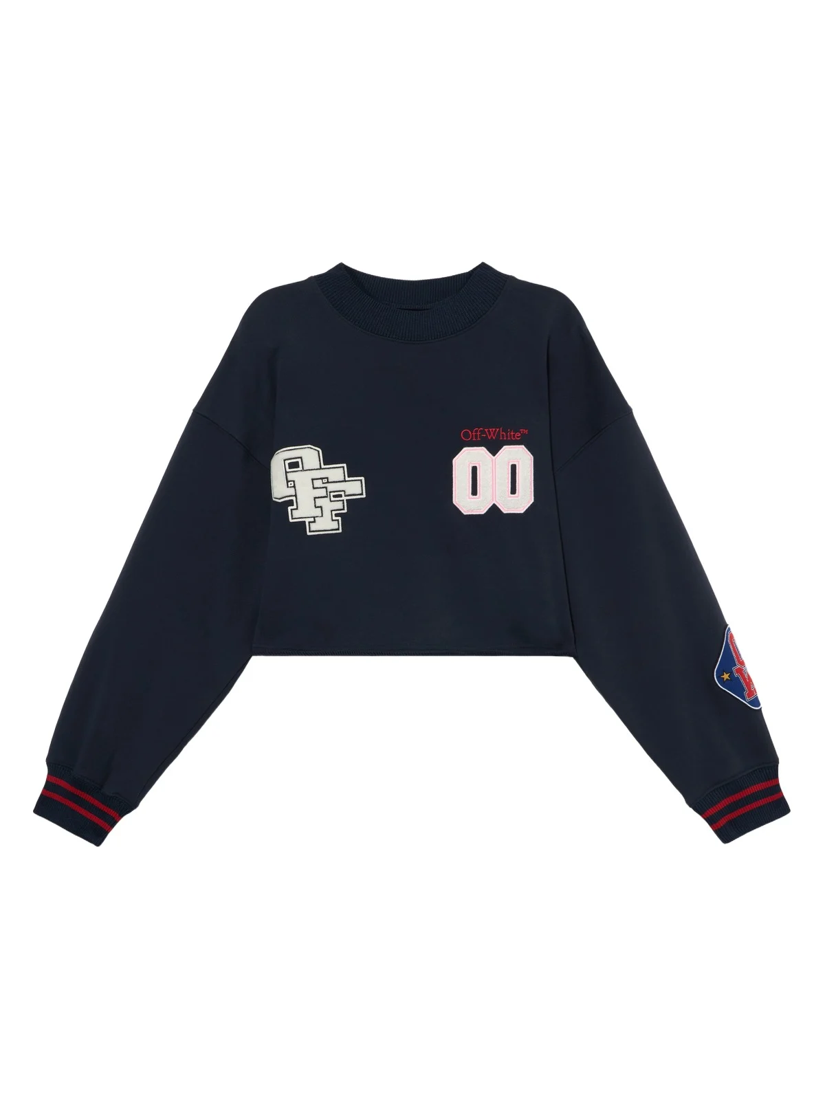 Off-White Royal Patch Crop Sweatshirt