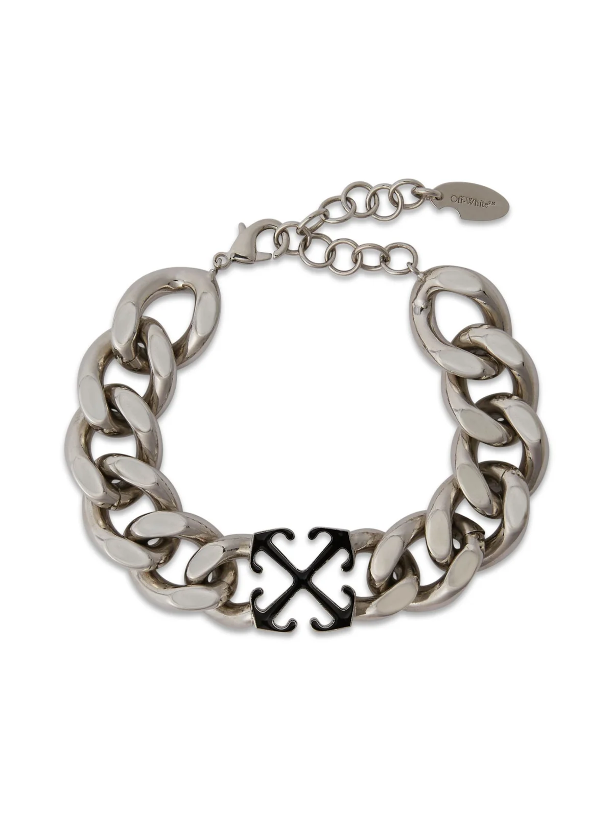 Off-White Enamel Arrow Chain Bracelet