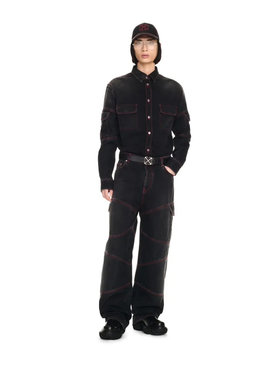 Off-White SCRIPT SAMURAI DEN SHIRT | Thumbnail 2 Off-White SCRIPT SAMURAI DEN SHIRT | Thumbnail 2