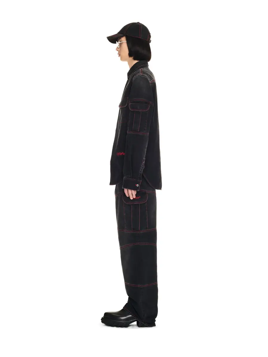 Off-White SCRIPT SAMURAI DEN SHIRT | Thumbnail 3 Off-White SCRIPT SAMURAI DEN SHIRT | Thumbnail 3