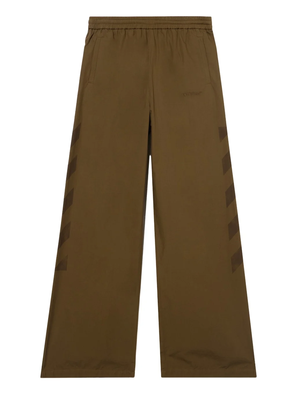 Diagonal Cotton Trackpants
