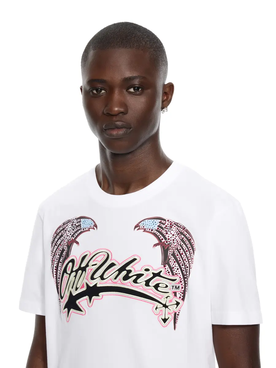 Off-White Swarovski Double Eagle Slim T-shirt | Thumbnail 5