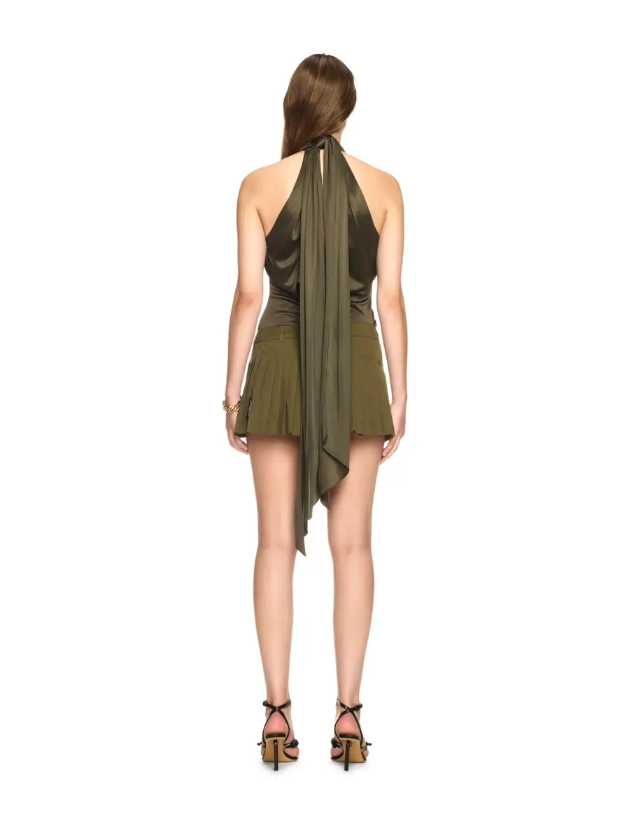 Off-White Green Savana Mini Skirt | Thumbnail 4
