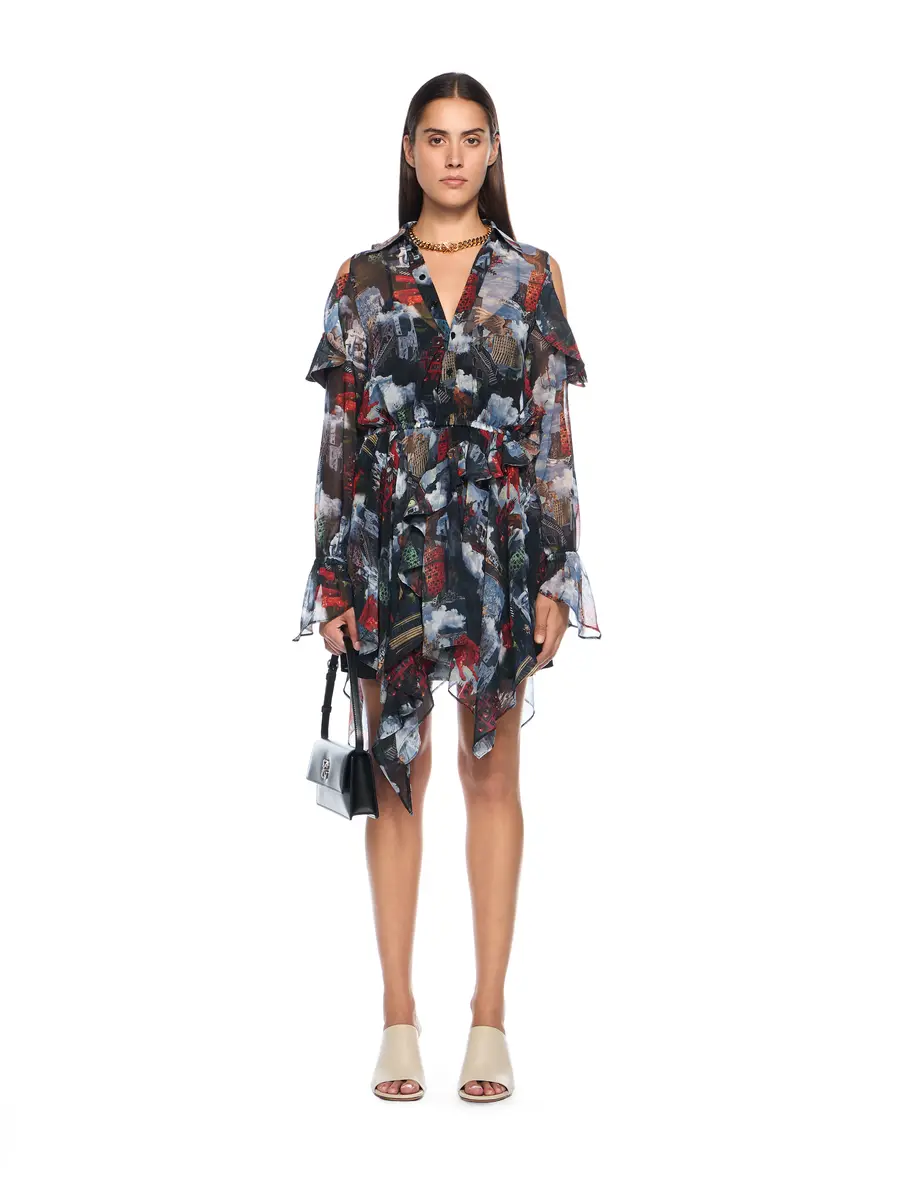 Off-White World Paint Geo Romantic Dress | Thumbnail 2 Off-White World Paint Geo Romantic Dress | Thumbnail 2