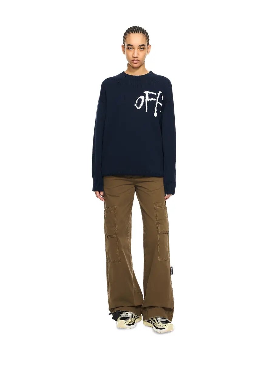 Off-White Bookish Shared Knit Crewneck | Thumbnail 2 Off-White Bookish Shared Knit Crewneck | Thumbnail 2