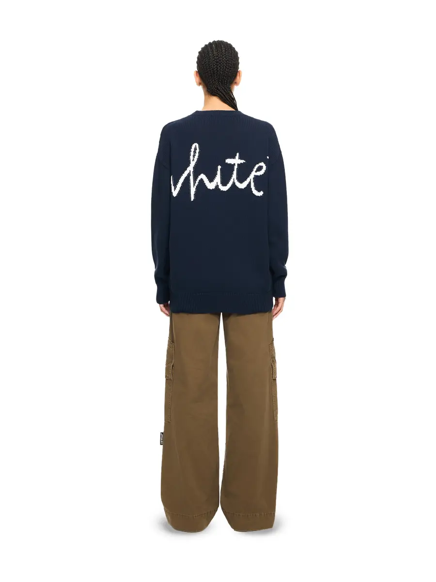 Off-White Bookish Shared Knit Crewneck | Thumbnail 4 Off-White Bookish Shared Knit Crewneck | Thumbnail 4