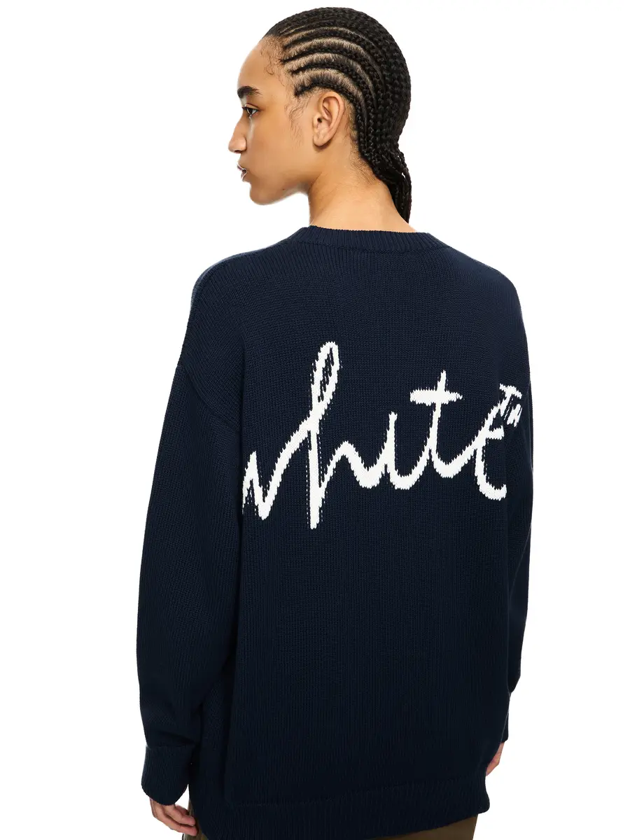 Off-White Bookish Shared Knit Crewneck | Thumbnail 5 Off-White Bookish Shared Knit Crewneck | Thumbnail 5