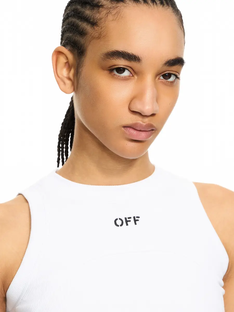 Off-White Off Stamp Ribbed Round Tank Top | Thumbnail 5 Off-White Off Stamp Ribbed Round Tank Top | Thumbnail 5
