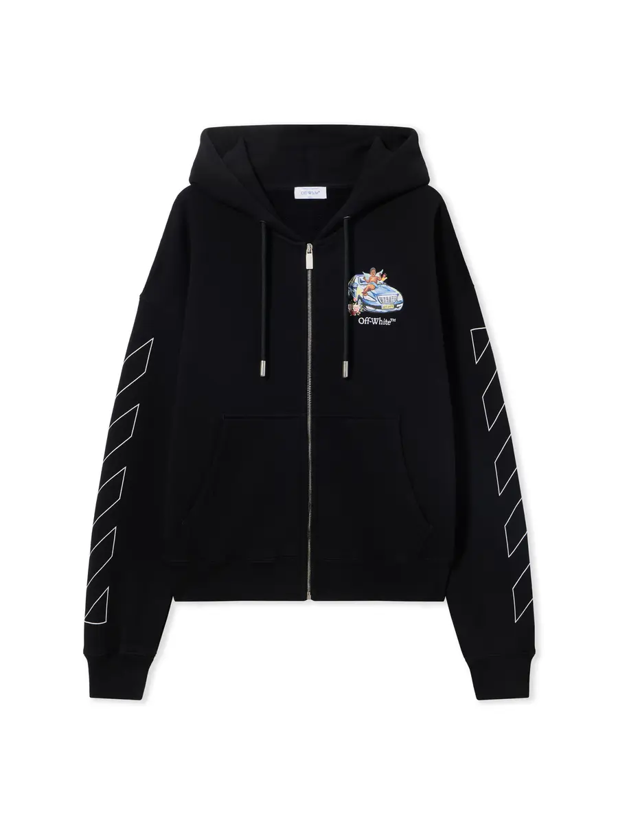 Off-White Fresco Arrow Zip Skate Hoodie | Thumbnail 2