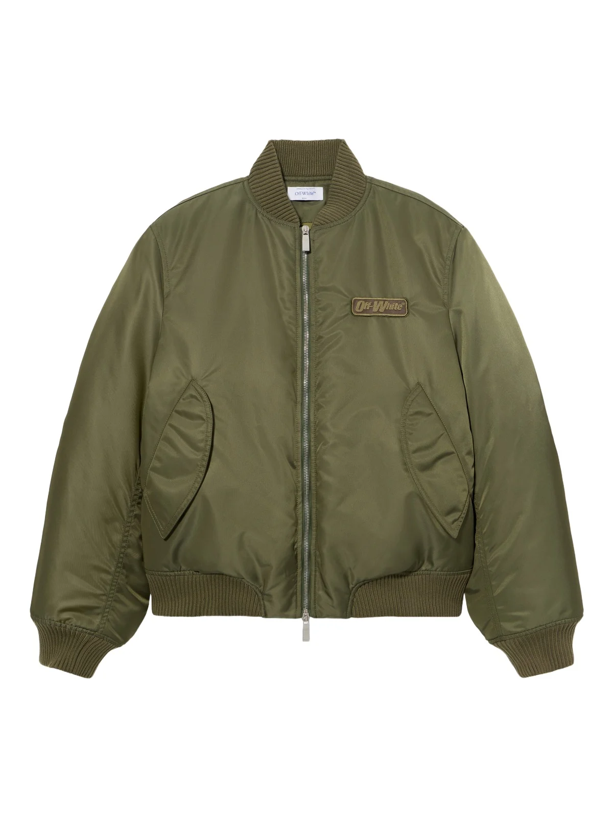 Off-White Off-White Embroidered Nylon Bomber Jacket