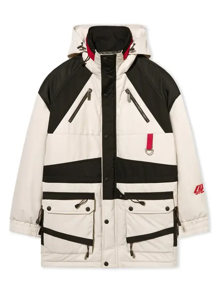 Off-White Sporty Color Block Parka