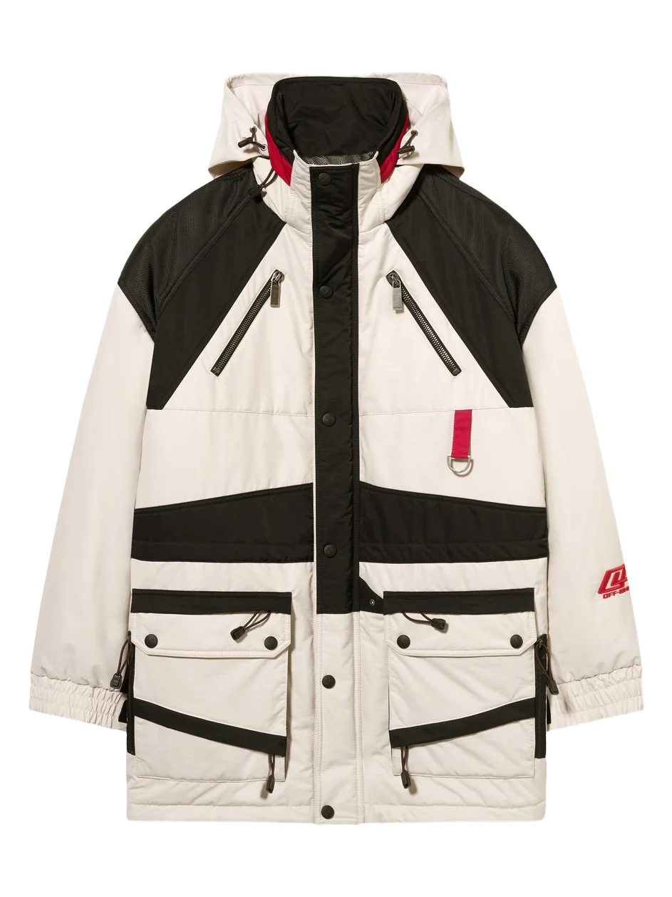 Off-White Sporty Color Block Parka