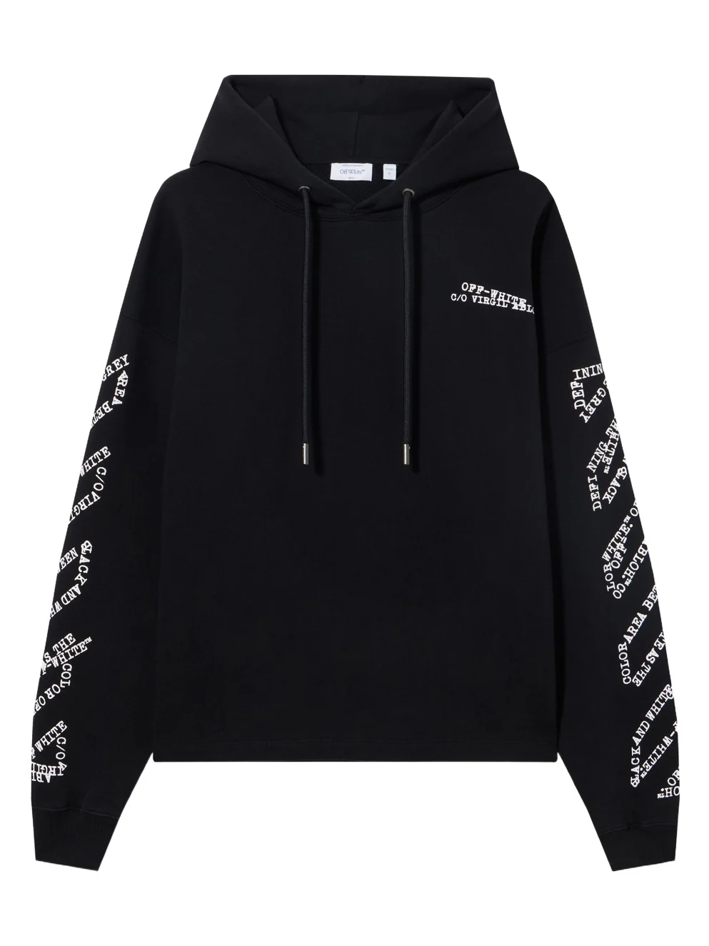 Off-White Type Arrow Diagonal Loose Hoodie