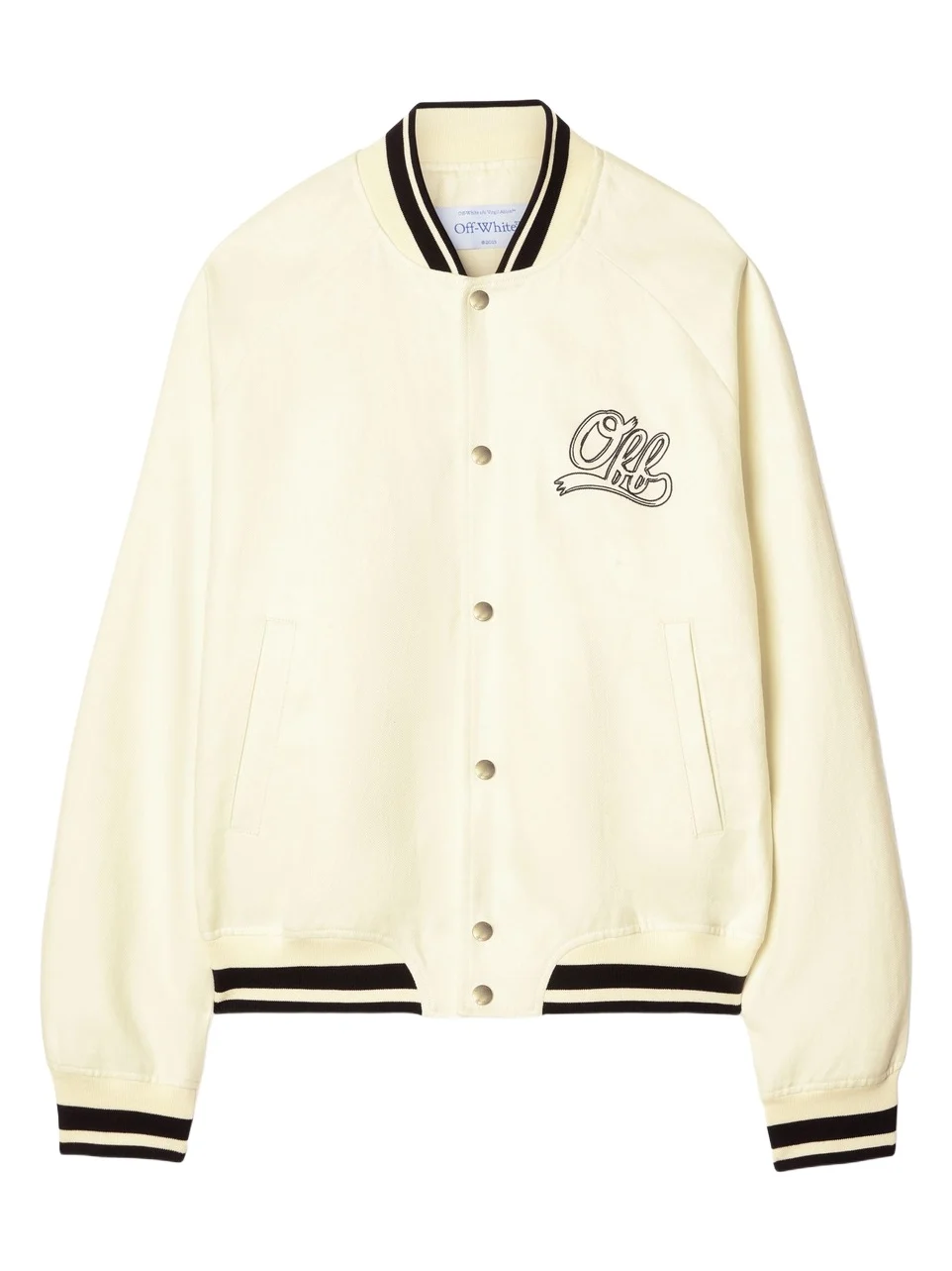 Off-White Off Italic Linen Souvenir Var White Aspa