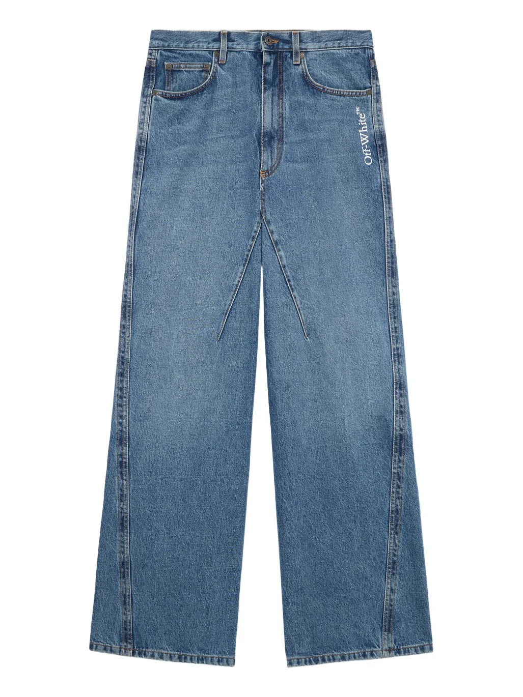 Off-White Half Arrow Twist Slouchy Jeans