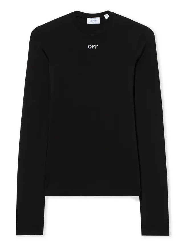 Off Stamp Second Skin Long-Sleeved Crewneck