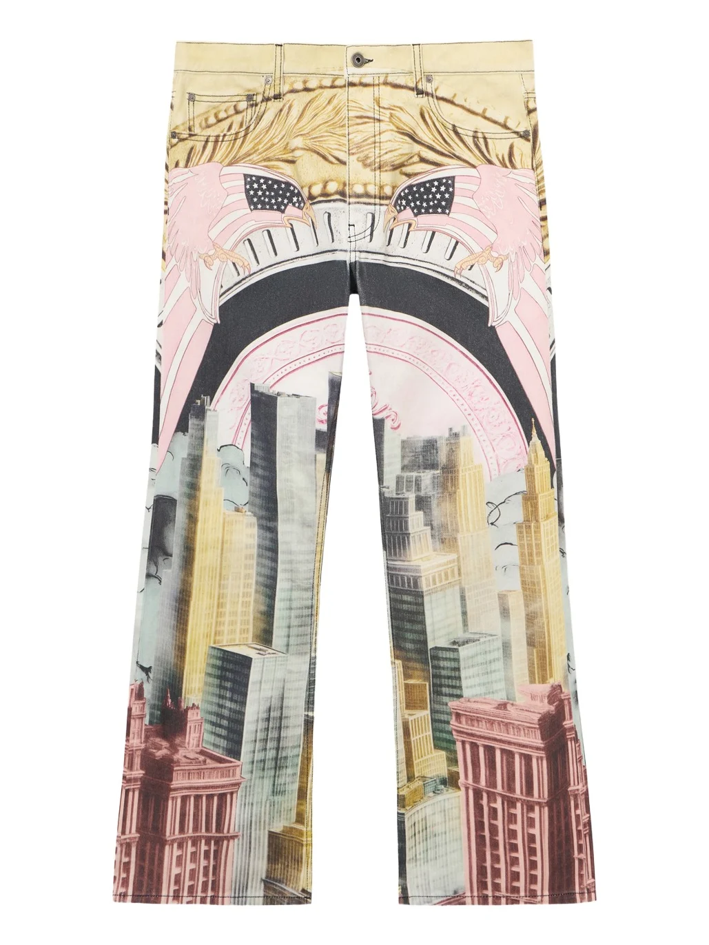 Off-White All-over Moneyworld Slim Relax Jeans