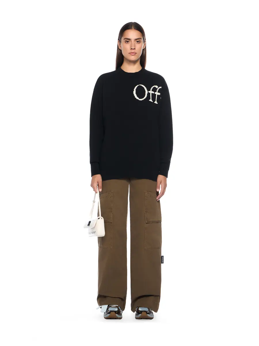 Off-White Bookish Logo Knit Sweater | Thumbnail 3 Off-White Bookish Logo Knit Sweater | Thumbnail 3