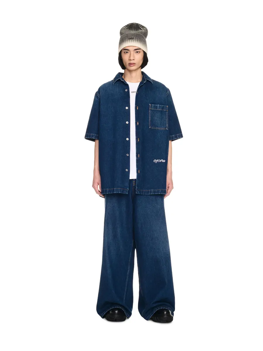 Off-White SCRIPT DEN BOWLING SHIRT | Thumbnail 2