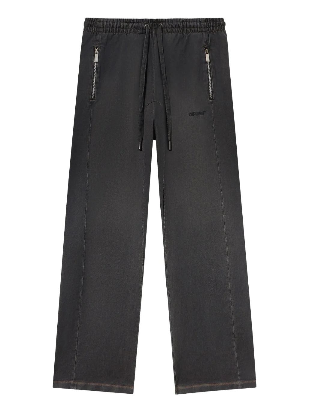 Distress Diag Slouchy Sweatpant
