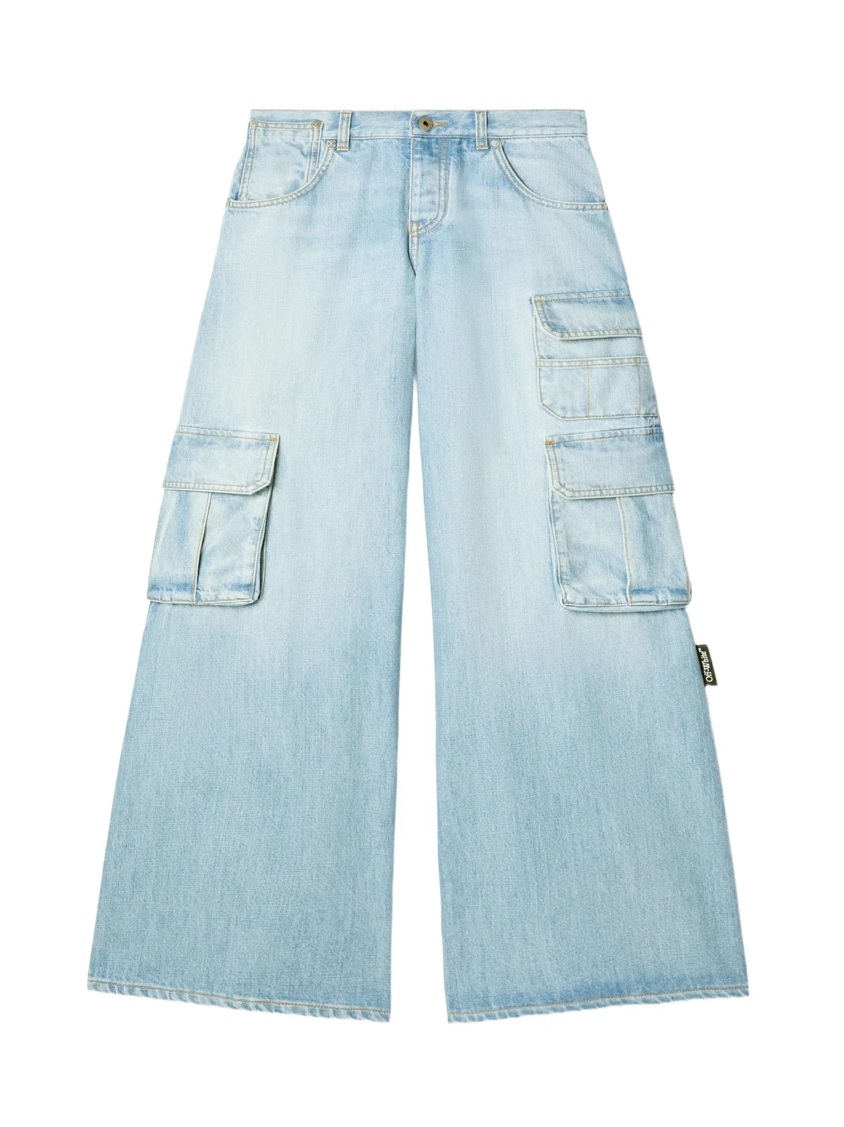 Denim Wide Cargo Pants Denim Wide Cargo Pants