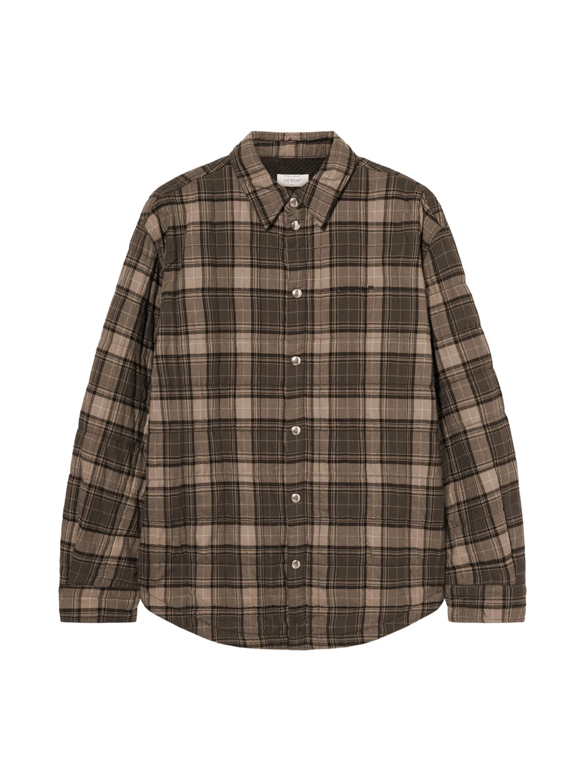 Off-White Spray Arrow Check Padded Overshirt