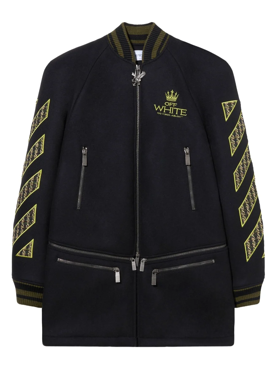 Off-White Eagle Wool Twill Varsity Coat
