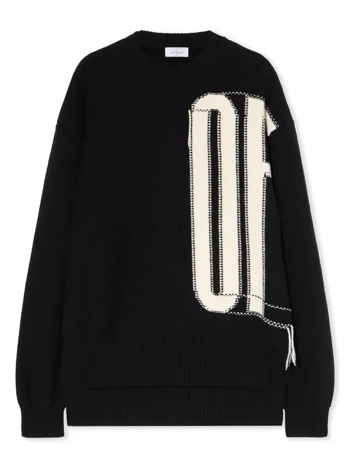 Off-White Big Off Knit Crewneck Sweater