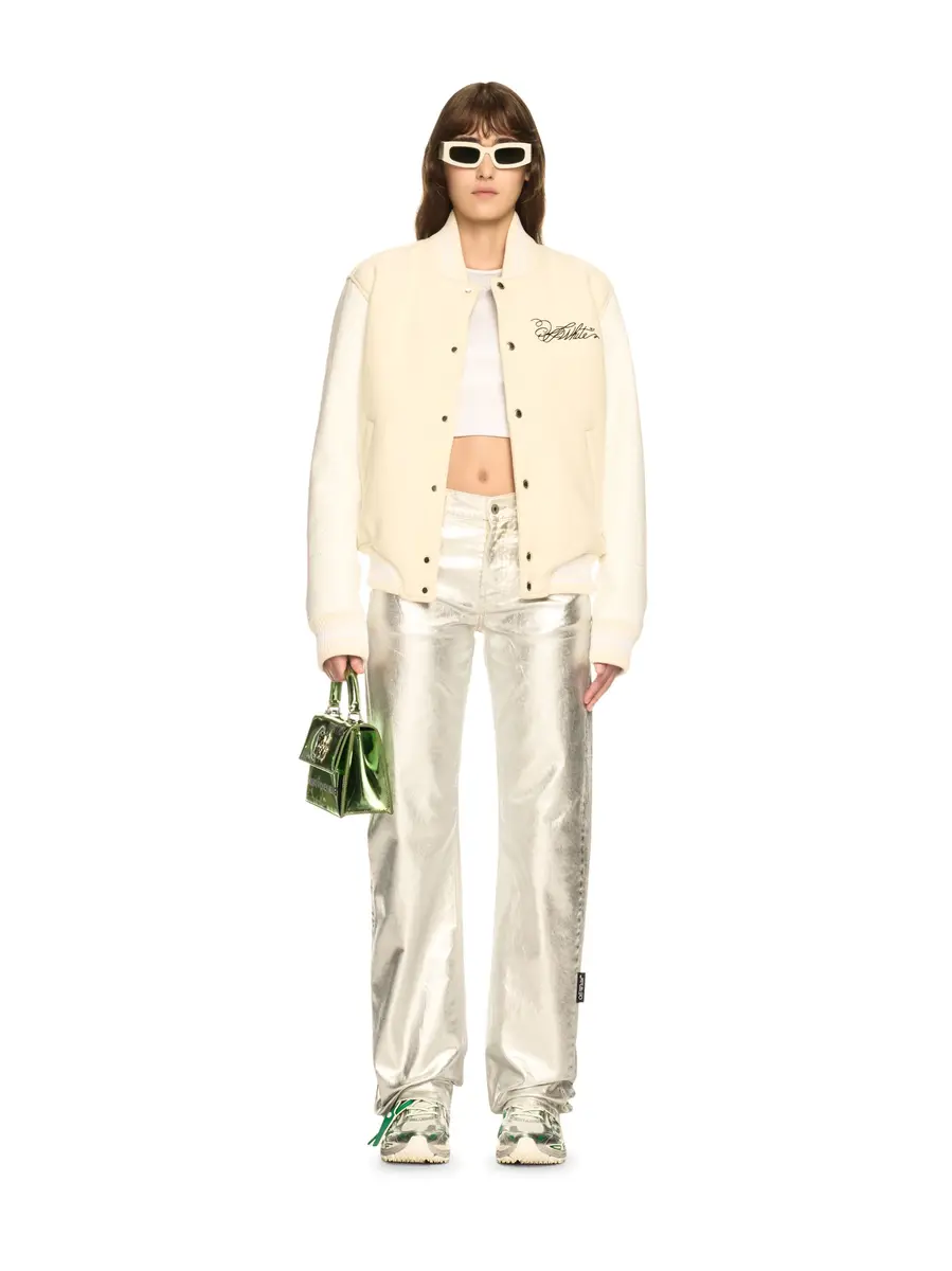 Off-White White Rose Valley Varsity Jacket | Thumbnail 2