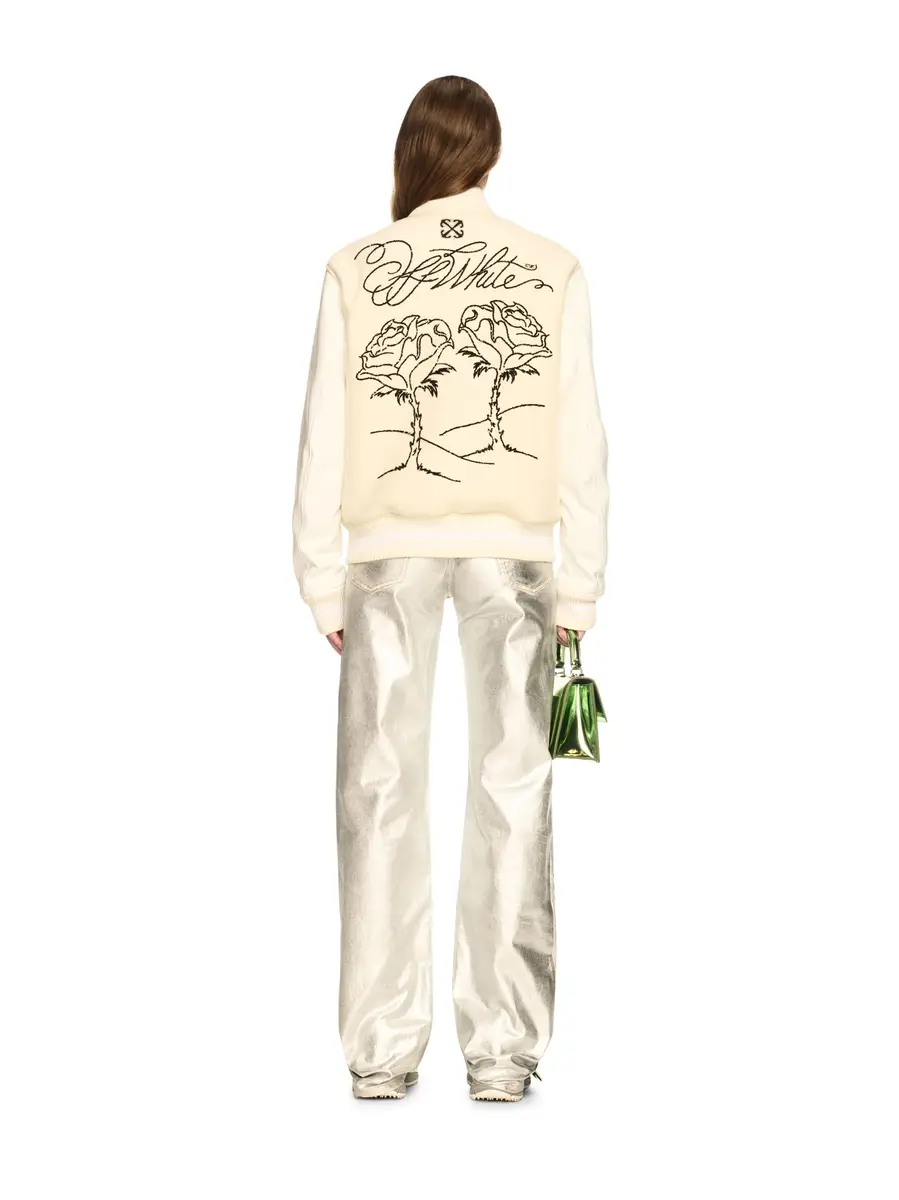 Off-White White Rose Valley Varsity Jacket | Thumbnail 4