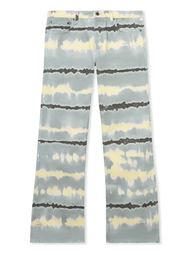 Off-White All-over Tie-dye Slim Relax Jeans