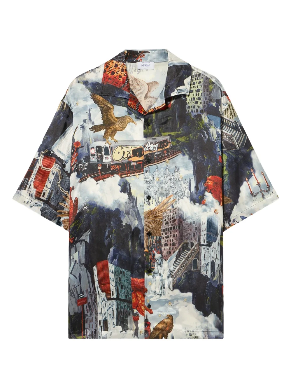 World Paint Viscose Bowling Shirt World Paint Viscose Bowling Shirt