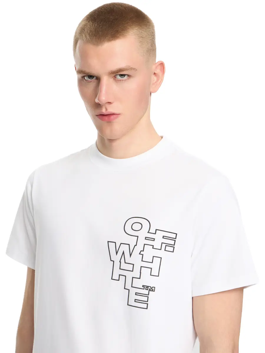 Off-White Slim Fit Outlined Signature S/S T-Shirt | Thumbnail 5 Off-White Slim Fit Outlined Signature S/S T-Shirt | Thumbnail 5