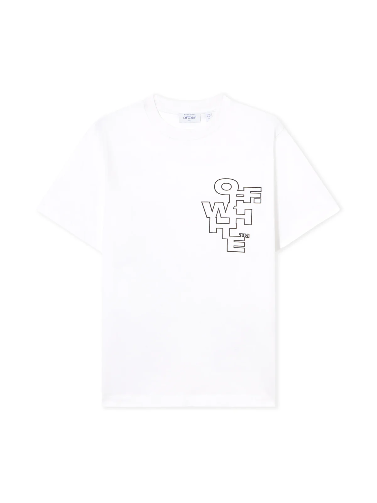 Off-White Slim Fit Outlined Signature S/S T-Shirt