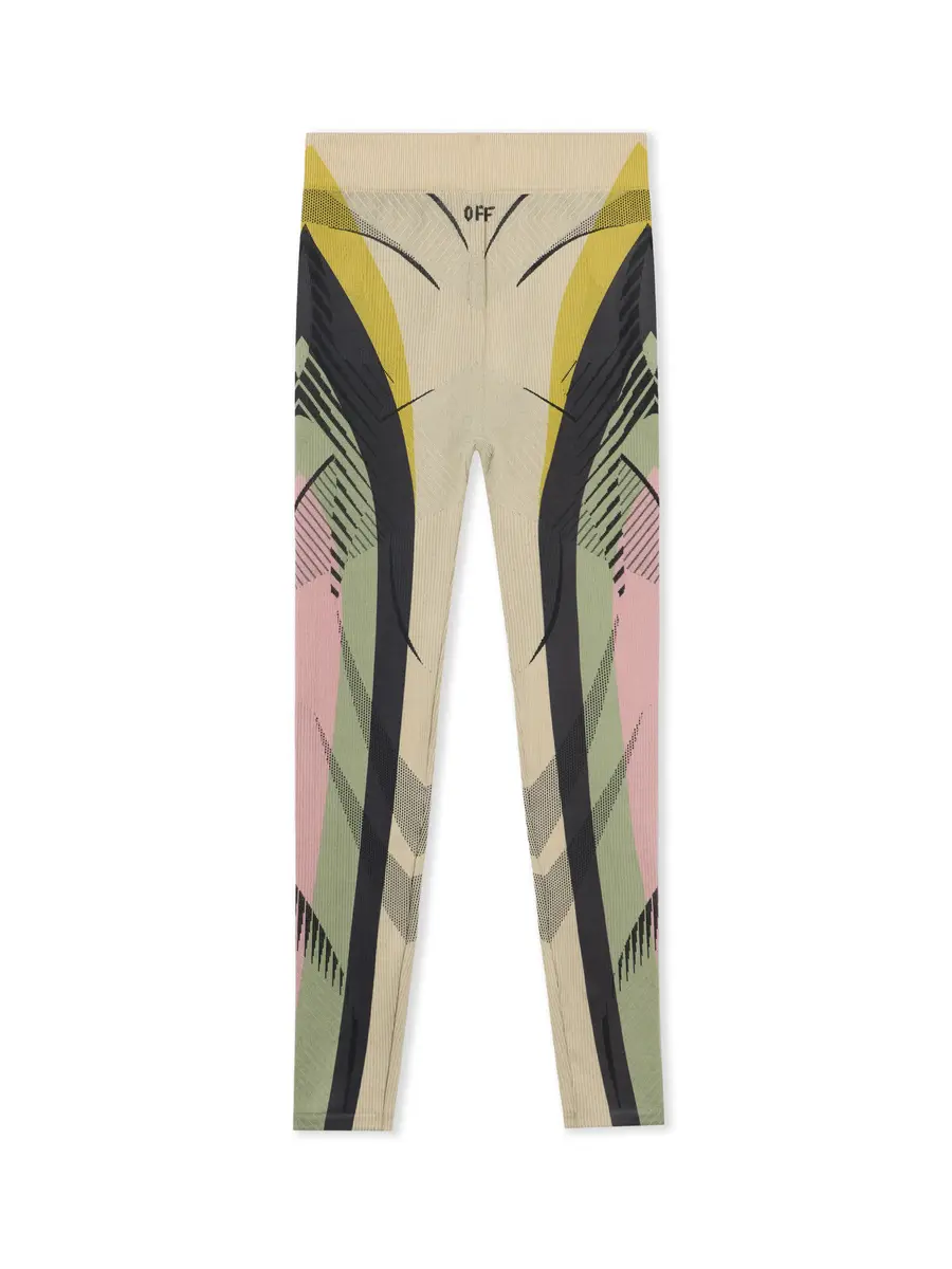 Off-White Seamless Col Block Capri Pants
