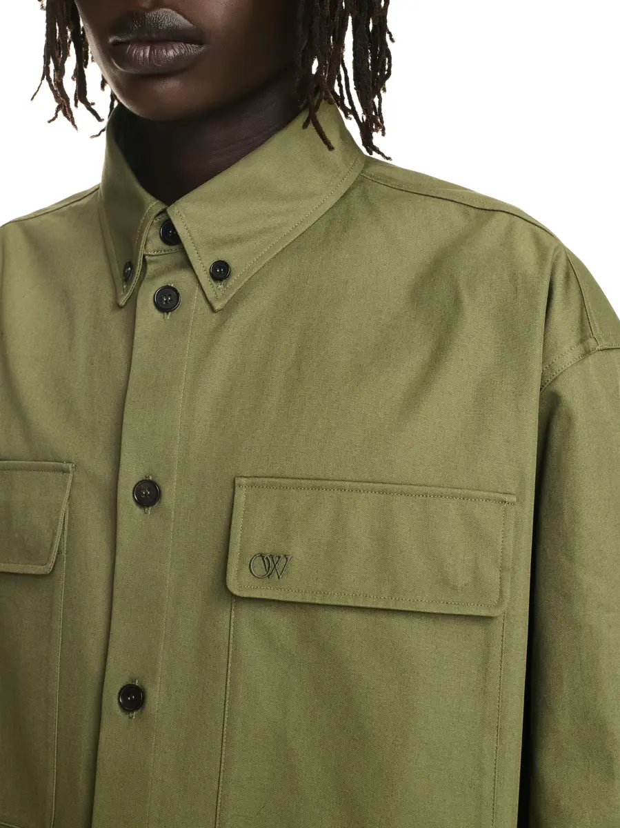 Off-White OW EMB COT MILIT OVERSHIRT | Thumbnail 5 Off-White OW EMB COT MILIT OVERSHIRT | Thumbnail 5