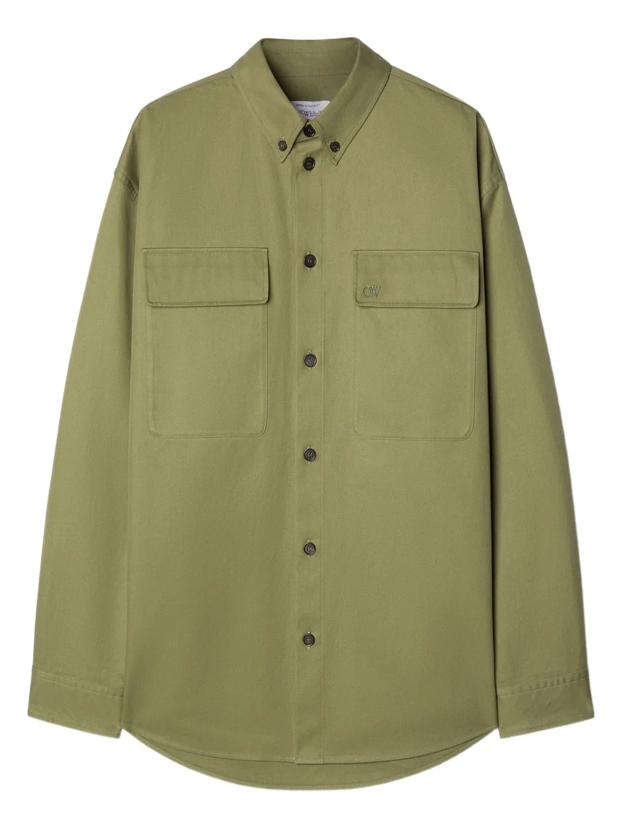 Off-White OW EMB COT MILIT OVERSHIRT