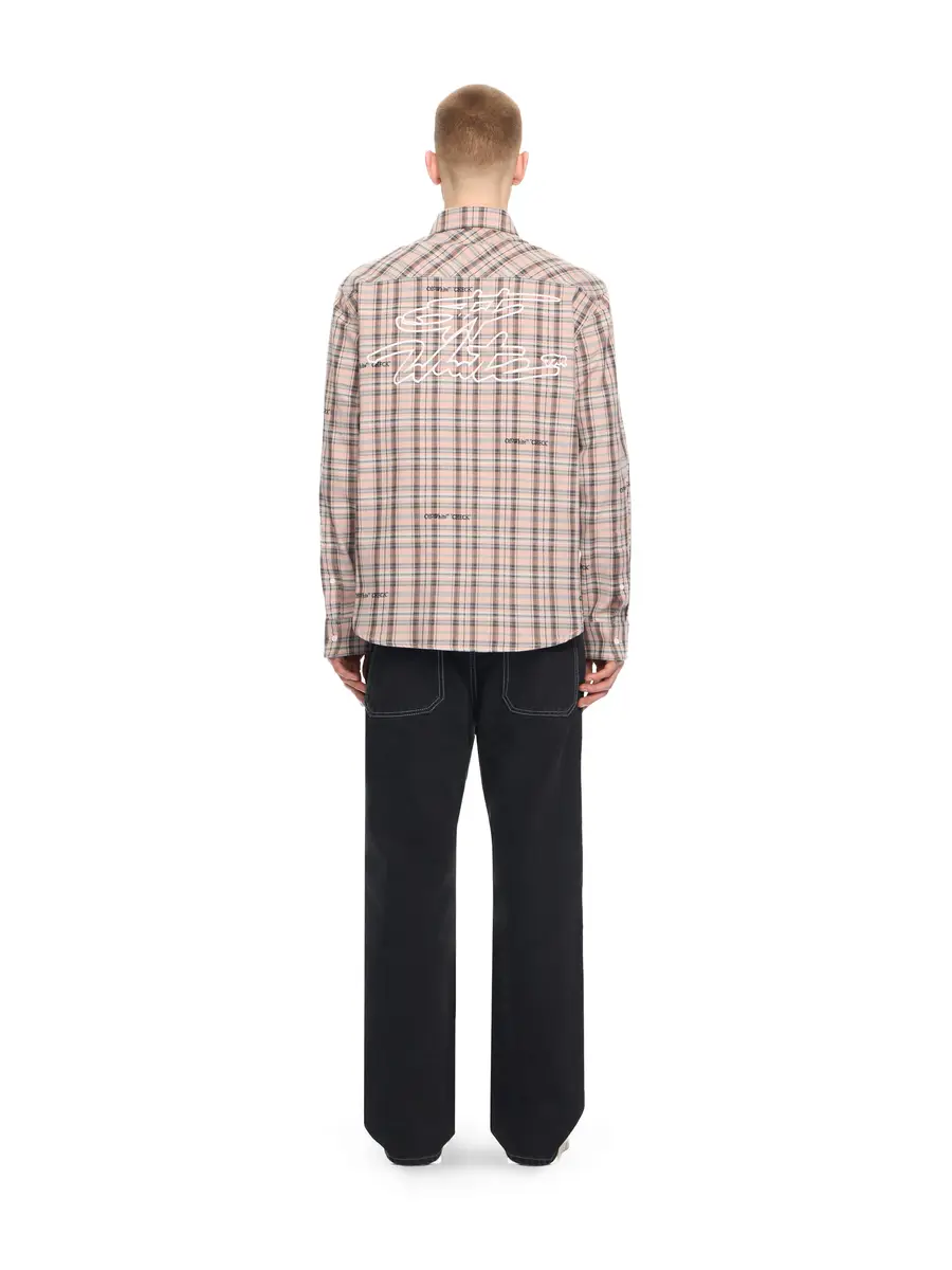 Off-White Marker Check Flannel Shirt | Thumbnail 4