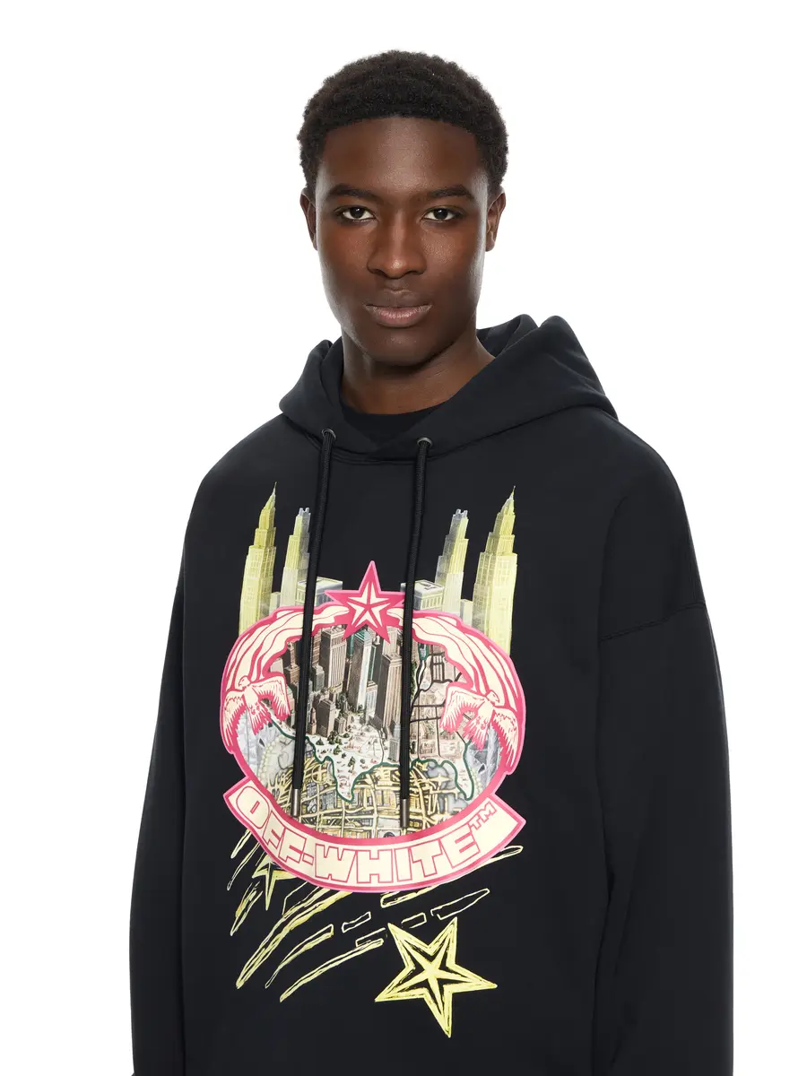 Off-White Big Frame World Loose Hoodie | Thumbnail 5