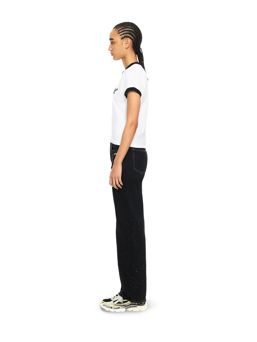 Off-White OW X Swarovski Denim Susy Pants | Thumbnail 3 Off-White OW X Swarovski Denim Susy Pants | Thumbnail 3