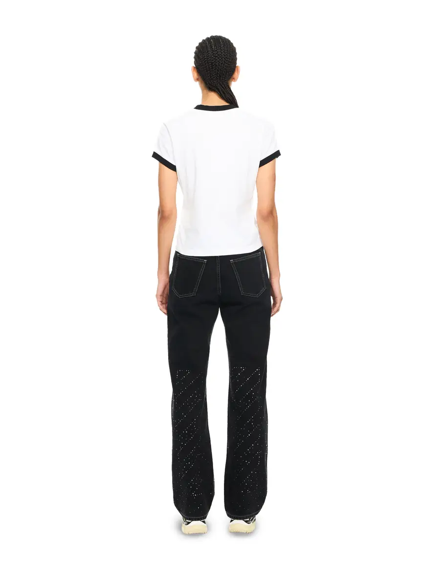 Off-White OW X Swarovski Denim Susy Pants | Thumbnail 4 Off-White OW X Swarovski Denim Susy Pants | Thumbnail 4
