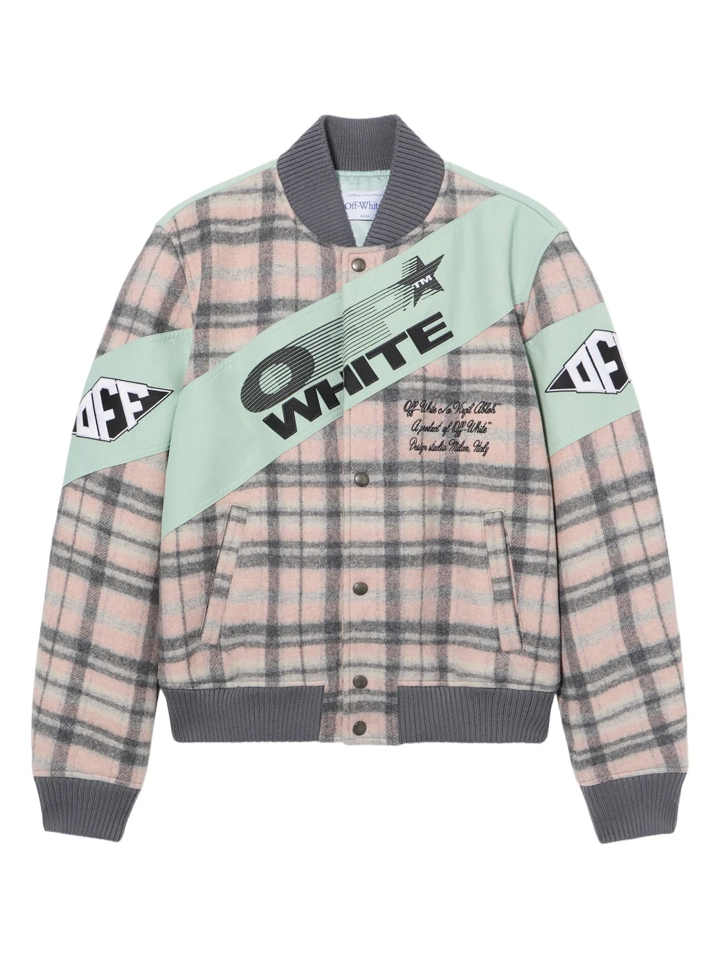 Off-White Royal Check Varsity Jacket