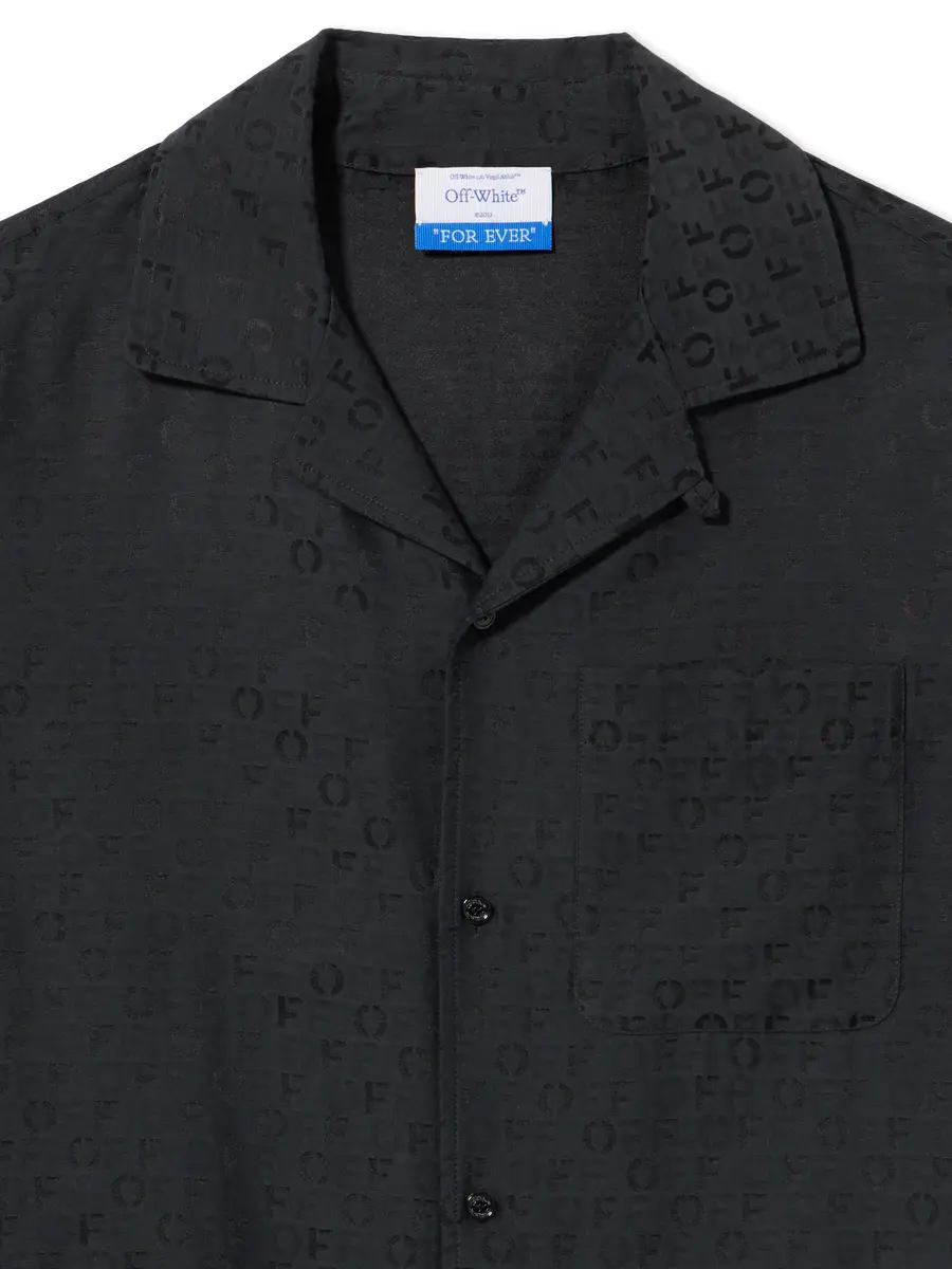 Off-White Jacquard Holiday Shirt | Thumbnail 3 Off-White Jacquard Holiday Shirt | Thumbnail 3