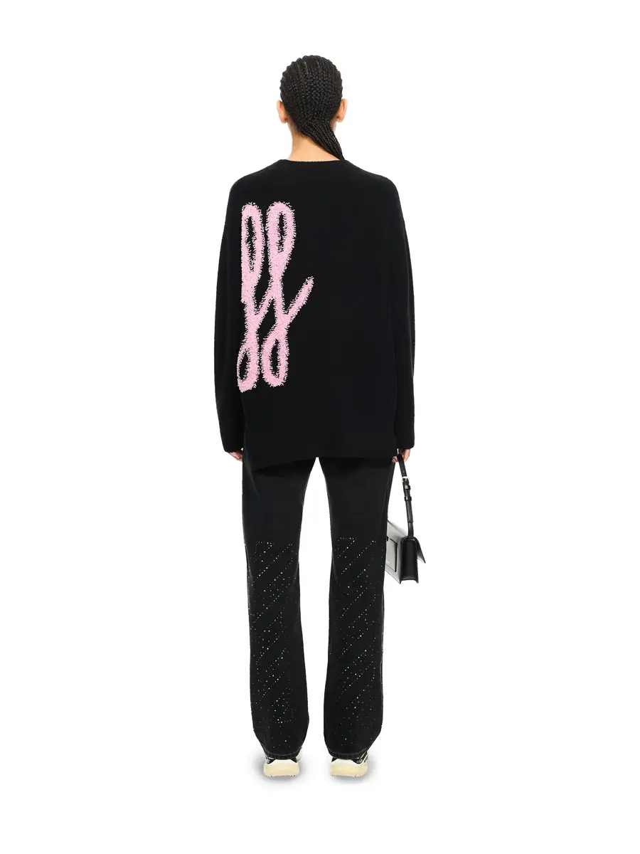 Off-White Shared Fuzzy Knit Crewneck | Thumbnail 4