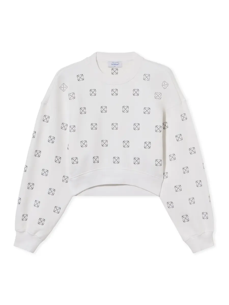 Off-White Lurex Little Arrows Sweatshirt | Thumbnail 2 Off-White Lurex Little Arrows Sweatshirt | Thumbnail 2