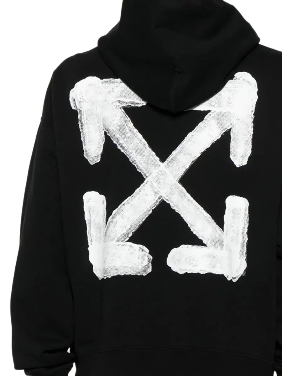 Off-White Black Spray Arrow Hoodie | Thumbnail 2
